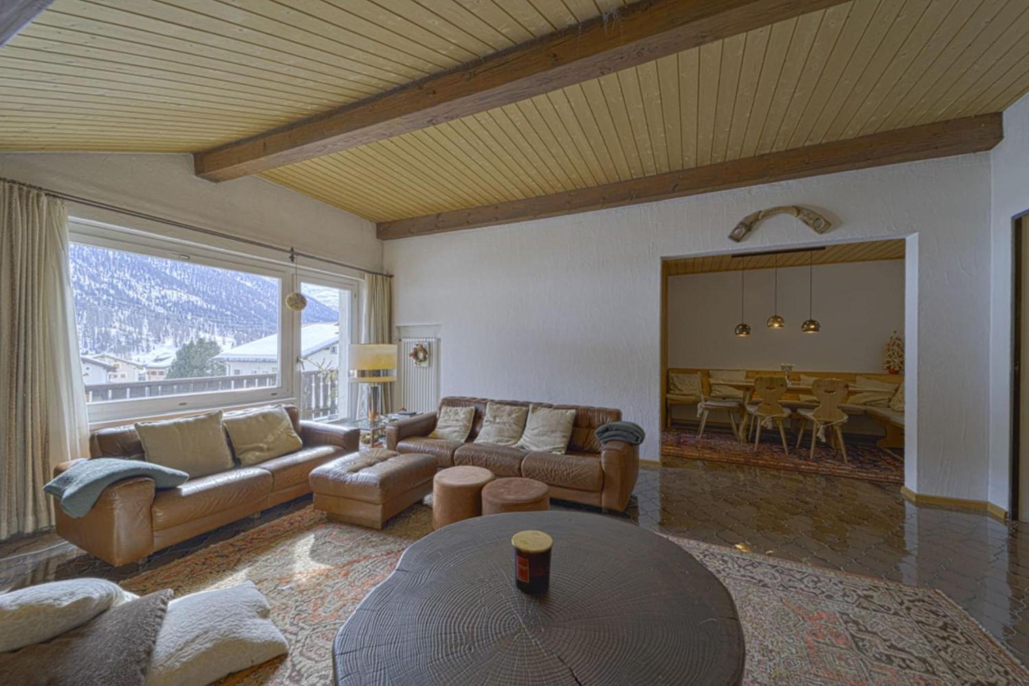 Chesa Clus - Zuoz Apartment ภายนอก รูปภาพ